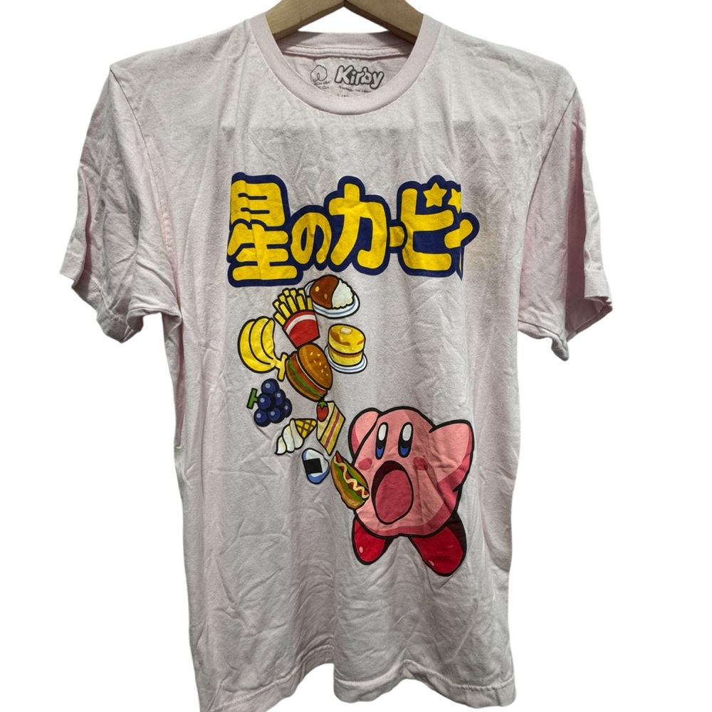 Hot Topic Pink Nintendo Kirby Graphic Kirby Tee size large